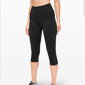 Lululemon Fast and Free Crop II 19" Nulex